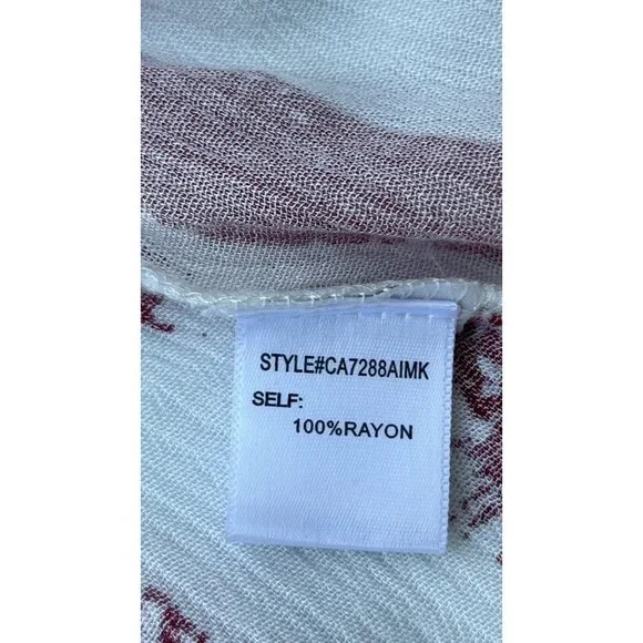 Preowned Dee Elly Womens American Flag Shawl Cardigan Size S - Picture 7 of 8